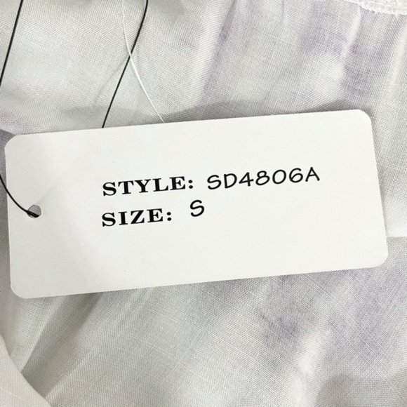 New Shinestar Tie Dye Sleeveless Straight Leg Jumpsuit White Purple Size Small - Picture 15 of 16